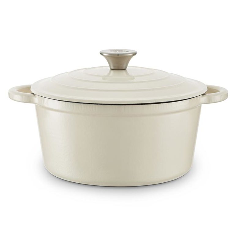 Barbary & Oak-24cm Round Casserole Cast Iron - Elmers Hardware